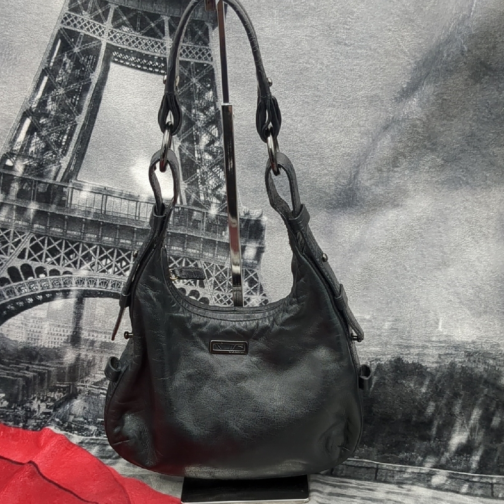VIA Spiga Black Leather Bag